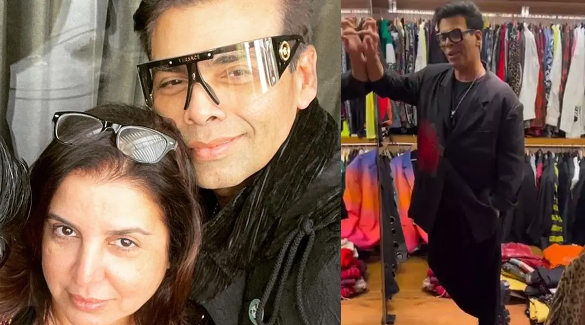 Farah Khan’s jaw drops as she looks at birthday boy Karan Johar’s closet; says, 'Oh my god’