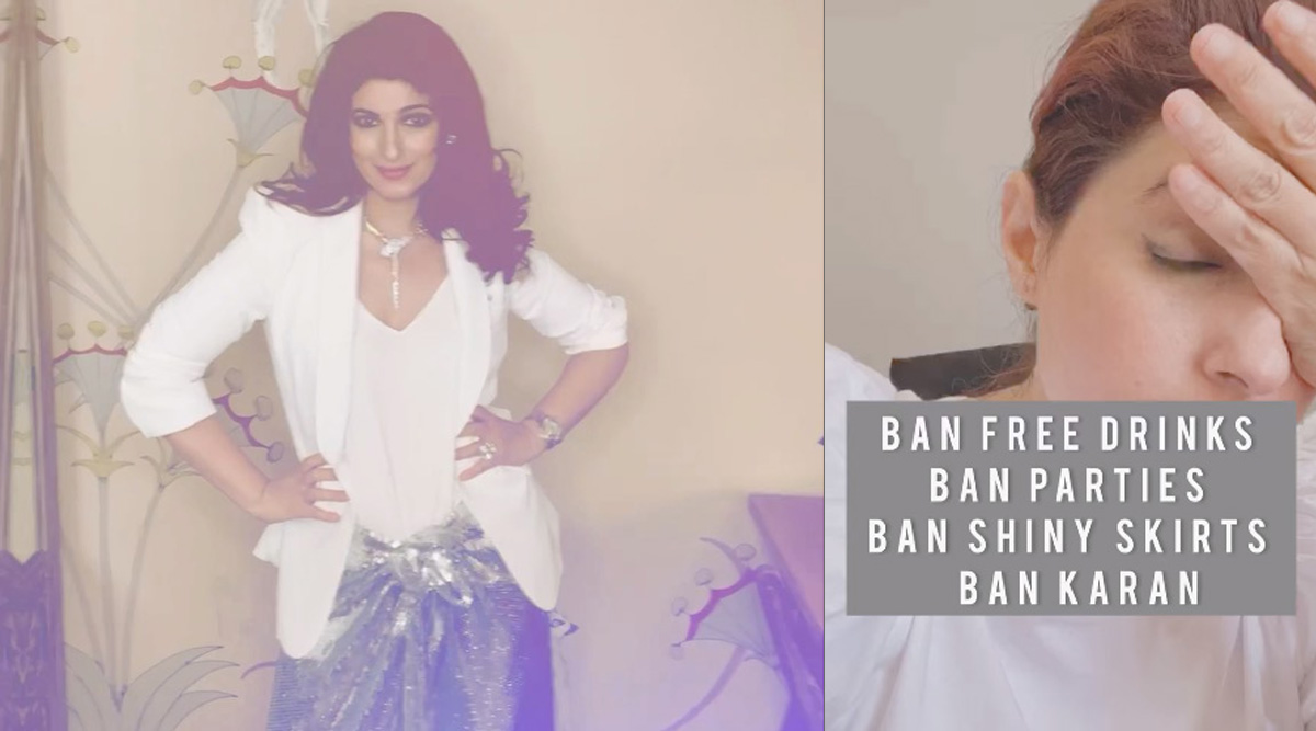 Why does Twinkle Khanna want to ‘ban Karan Johar and his parties’?