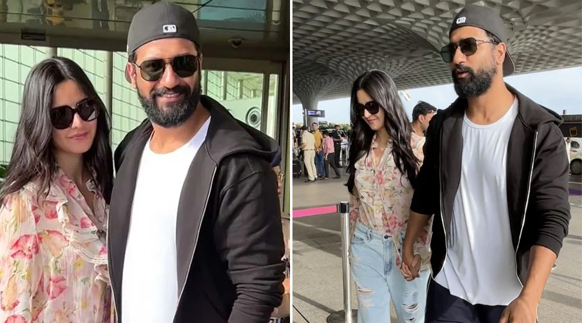 Katrina Kaif And Vicky Kaushal Depart From Mumbai For Celebrating Actress’ 40th Birthday Bash! (Watch Video) 