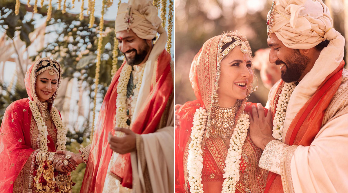 Everything you need to know about Katrina Kaif and Vicky Kaushal’s Sabyasachi ensemble they wore at their royal wedding